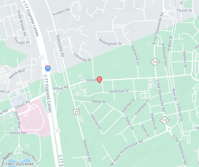 Location Map: 403 Gilead Road Huntersville, NC 28078